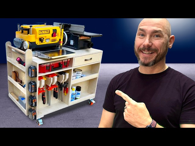 How to Make a Mobile Tool Cart with Storage For Everything