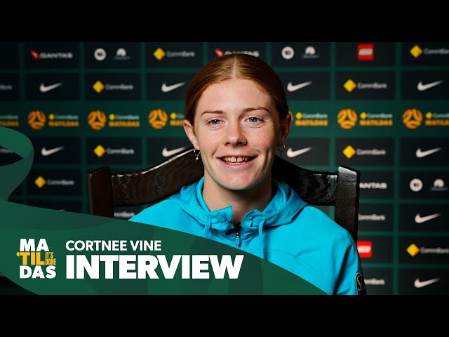 Cortnee Vine: Good to watch our football unfold | Interview | CommBank Matildas v Mexico