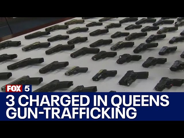 3 charged in Queens gun-trafficking bust