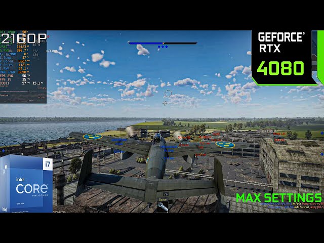 War Thunder | RTX 4080 16GB +i7 13700K |  4K Maximum Settings