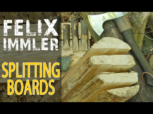 How to split primitive boards from a log. Tips & Tricks for crafting planks with hand tools.