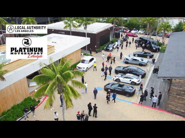 Platinum Motorsport x Local Authority pop up Cars & Coffee event ft. the limited merch capsule drop.