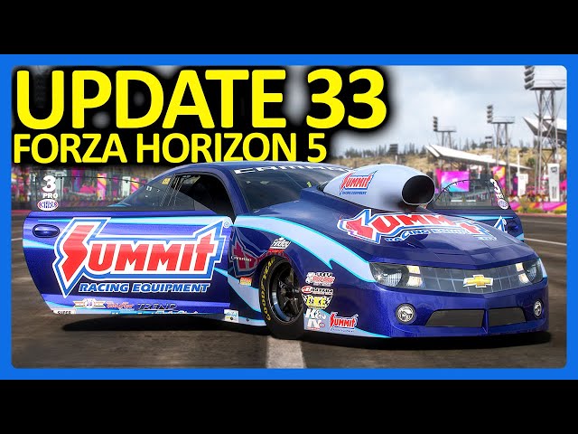 Forza Horizon 5 : 12 New Cars & Pro Stock Drag Car!! (FH5 Update 33)