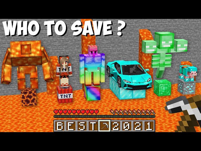 WHO TO SAVE in Minecraft ? BEST VIDEO COMPILATION OF 2021 !