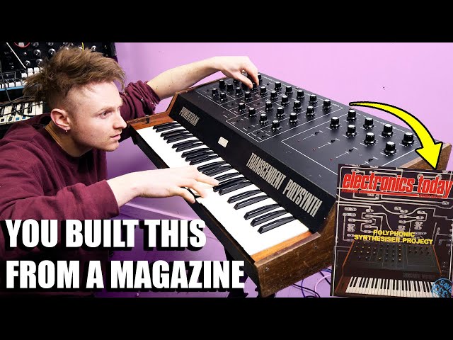 THE ONLY DIY POLY SYNTH KIT OF THE 80's - POWERTRAN TRANSCENDENT POLYSYNTH