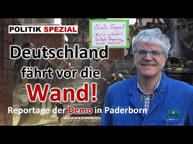 Demonstration in Paderborn | Interview mit dem Unternehmer Axel Turck