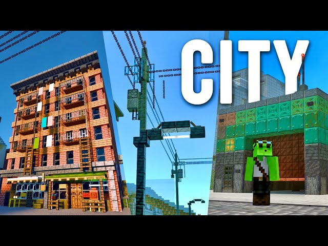 Realistic Buildings & Power Lines! - Let's Play Minecraft 608