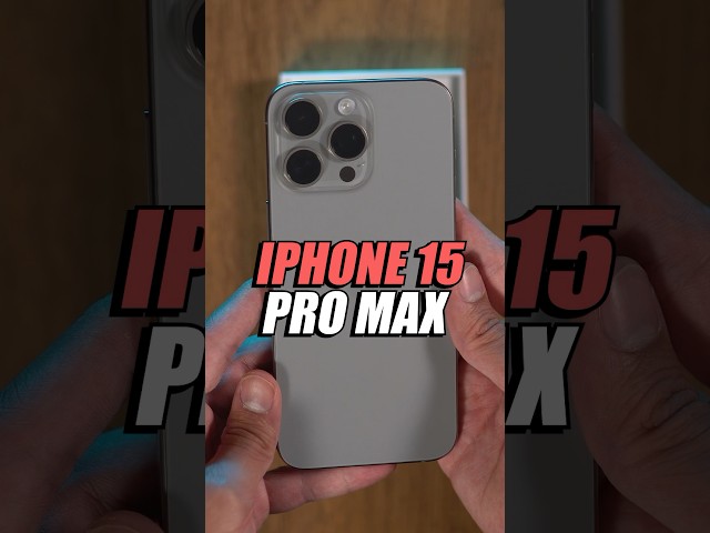 5 REASONS to buy the iPHONE 15 PRO MAX