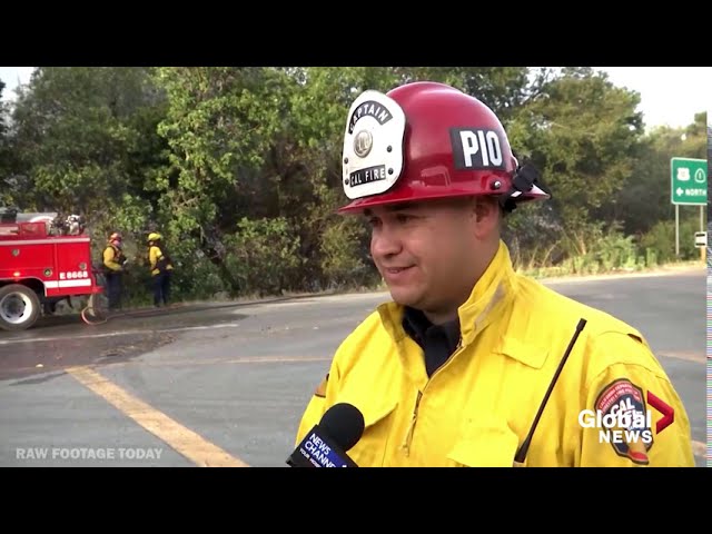California Wildfires 2020: Firefighters battle fast moving wildfire on California's Central Coast