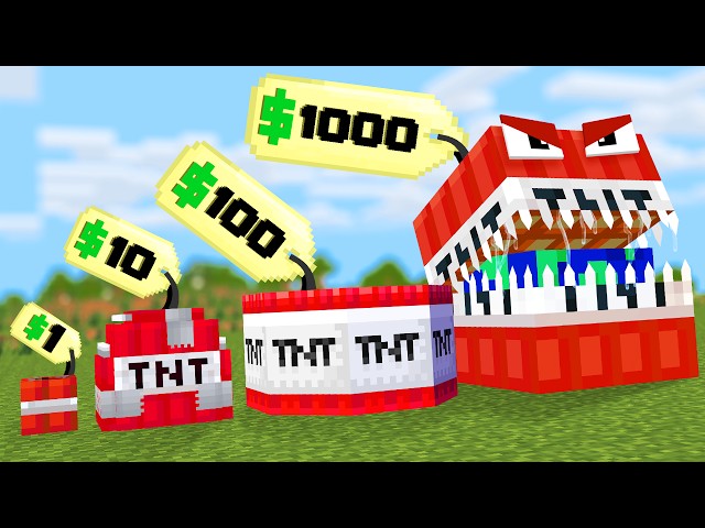 Minecraft but I can Buy Custom TNT