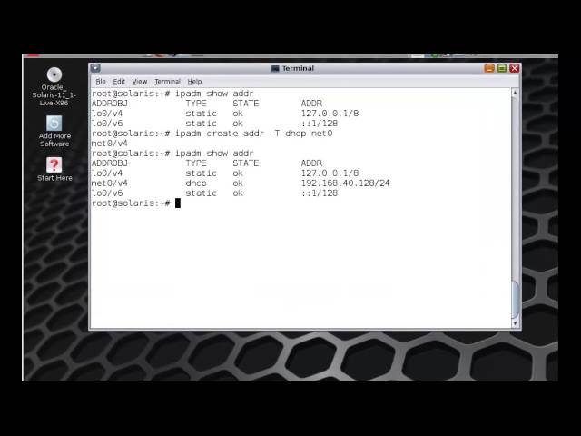 Solaris 11 Network Configuration with ipadm