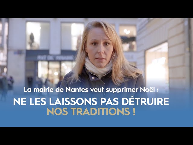 Marion Maréchal à Nantes pour défendre Noël et nos traditions.