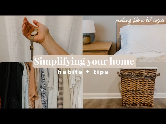 Minimal Home Habits | creating a tidy, clean, and comfy space