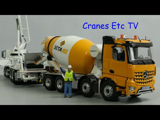 NZG BetaMix on Mercedes-Benz Arocs 8x4 by Cranes Etc TV