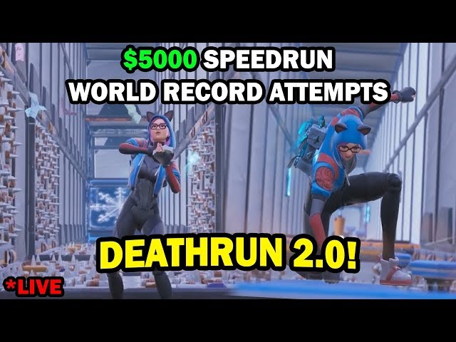 Cizzorz Death Run 2.0 World Record Attempts! ($5,000 Creative Mode DeathRun Challenge)
