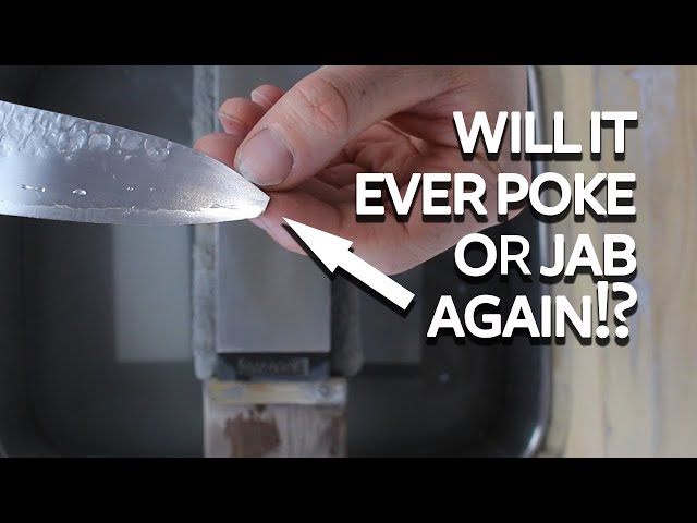 Knife Sharpening - Tip Repair - SHARP knife shop - Japanese knives