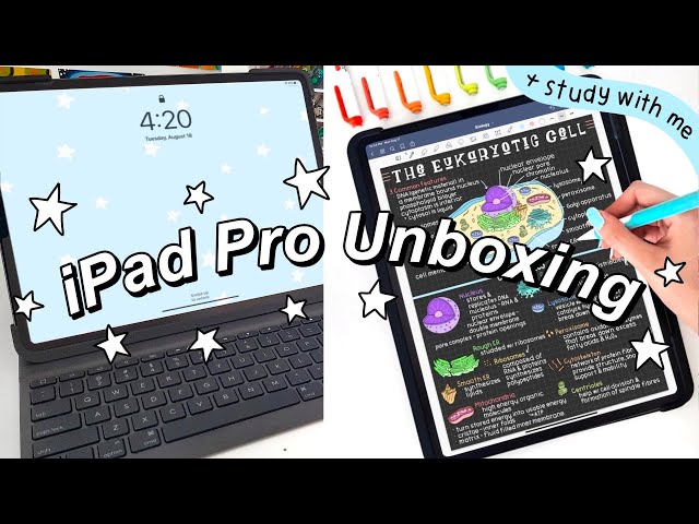 iPad Pro Unboxing & Accessories | Study With Me!