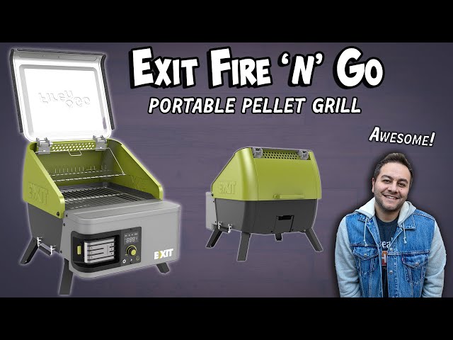 EXIT Fire 'n' Go Portable Pellet Grill Review | Compact and Powerful