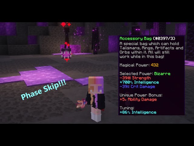Phase Skipping with 432 Magical Power - Enderman Slayer (Hypixel Skyblock)