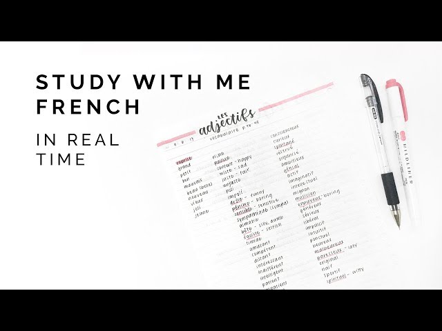 study with me in real time 🥐 collab with revisign