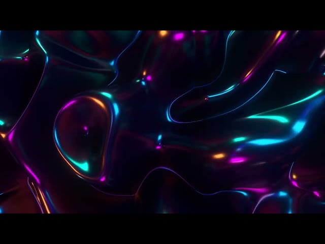 Mesmerizing 4K Screensaver - Abstract Holographic Oil Surface Background