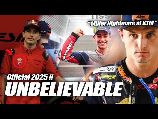 UNBELIEVABLE Marquez Fitting with Ducati Official 2015, Bagnaia BIG ANGRY, Miller Nightmare KTM