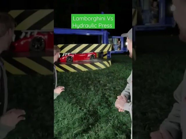 Lamborghini Gets Crushed by a Hydraulic Press - MrBeast