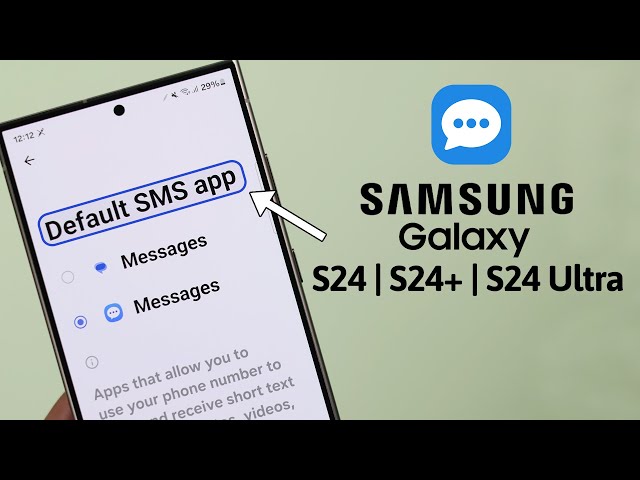 How To Change Default SMS App on Samsung Galaxy S24 Ultra/Plus!
