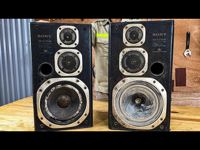 Restoration The Rotten SONY SS V715AV Speaker // Amazing Restoration Project