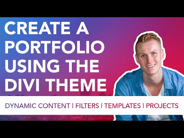 Create A Portfolio Using The Divi Theme