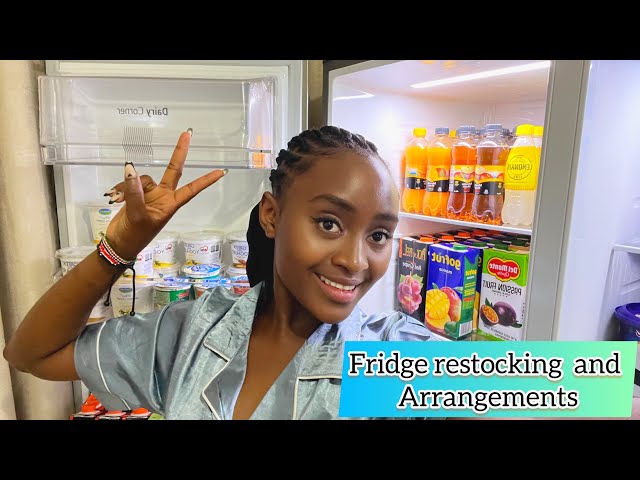 HOW I SPEND ALOT ON RESTOCKING MY FRIDGE😇  ( easyway to arrange your fridge