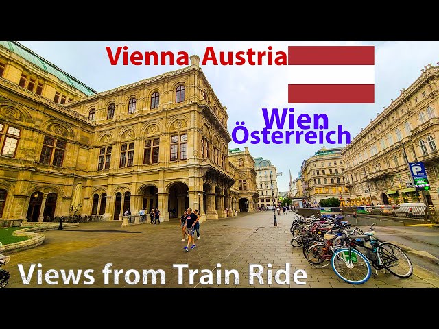 Vienna, Austria view from City Train Ride - Wien, Österreich - 4K 60fps