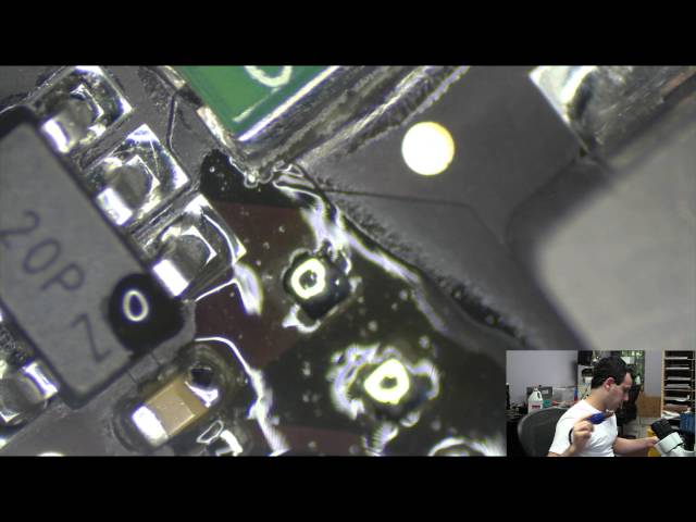 Don't plug burned liquid damaged LCD cables back into fixed Macbook logic boards!