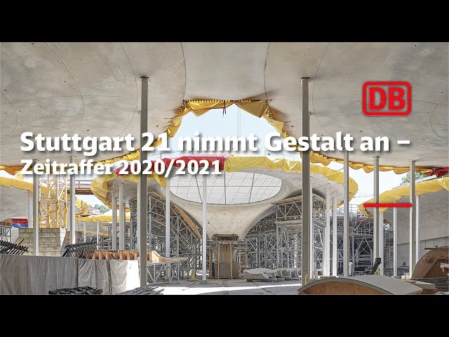 Stuttgart 21 nimmt Gestalt an – Zeitraffer Bauabschnitt 15, 16, 17, 18