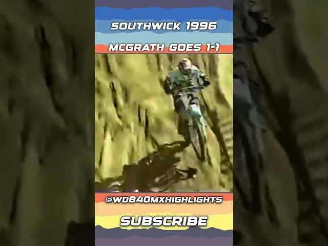 Jeremy McGrath Goes 1-1 At The Southwick Motocross 1996