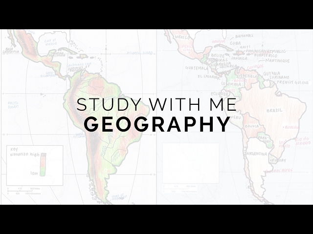 how i study for geography 🌎 study with me