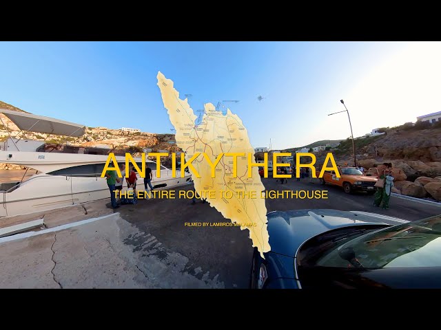 Antikythera Lighthouse, the entire root from port Potamos to the Lighthouse.