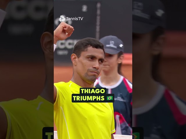 On fire 🔥 Thiago Monteiro continues his fine form in Rome