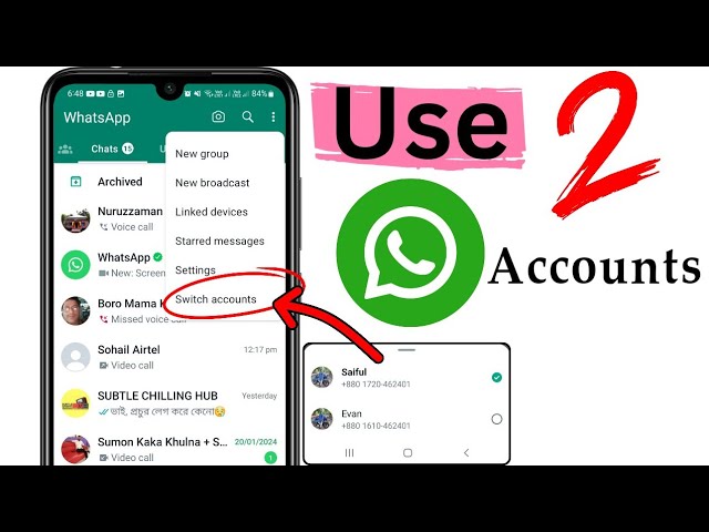 Use 2 WhatsApp Accounts in One Phone 2024