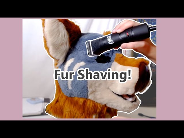Shaving a Fursuit Head (Timelapse)