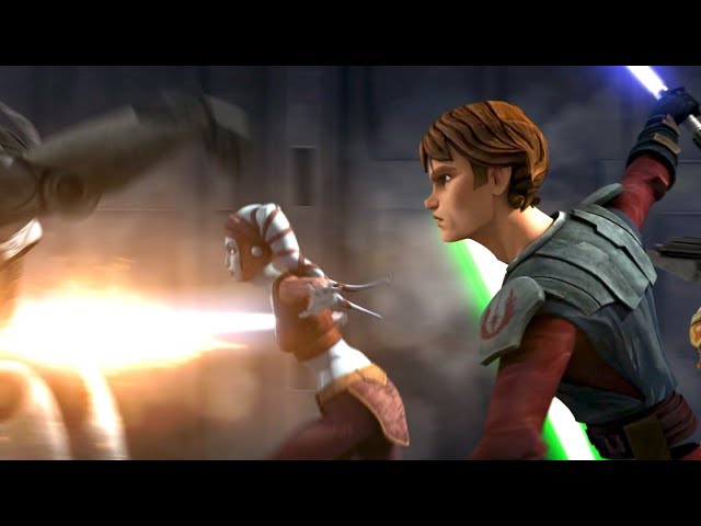 Anakin Rescues Aayla Secura [4K HDR] - Star Wars: The Clone Wars