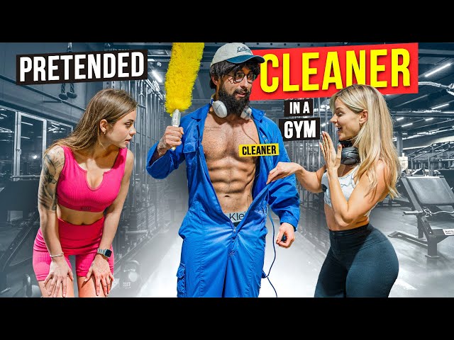 She can't say No to CLEANER  | Anatoly GYM PRANK #23