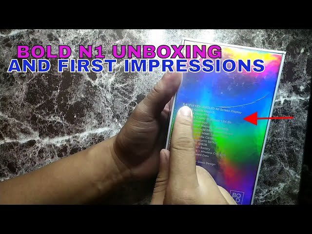 Bold N1 All Screen Display , 6.4"- First Look and UNBOXING (RAVEN BLACK)!