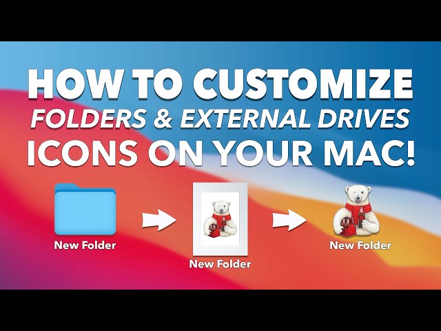 How to CUSTOMIZE your FOLDERS and EXTERNAL HARD DRIVES on your MAC! - Why?  Because you can! 😀 👨🏻‍💻