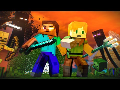 NULL ATTACK - Alex and Steve Life (Minecraft Animation)