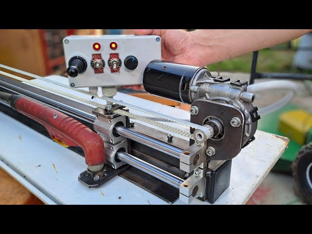 Cutting Steel easier than you think - Use Wiper Motor