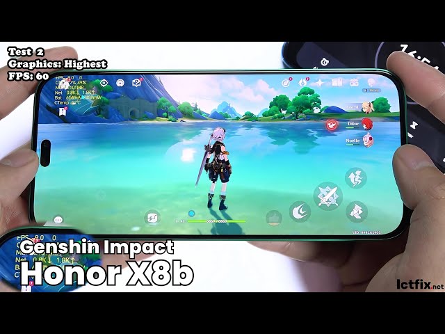 Honor X8b Genshin Impact Gaming test | Snapdragon 680, 90Hz Display