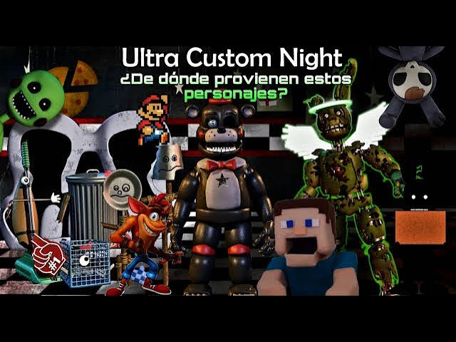 Encontré el origen de personajes extraños de Fnaf Ultra Custom Night #1 |TheGreenGuy1987