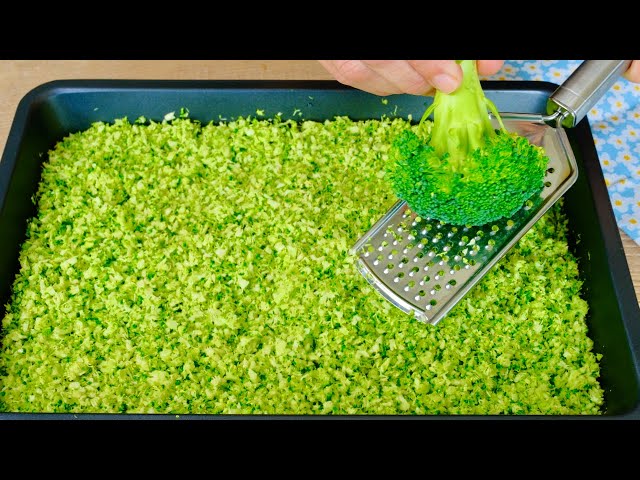 Better than pizza! Just grate 1 broccoli! Delicious and easy broccoli recipe! [Vegan] ASMR cooking