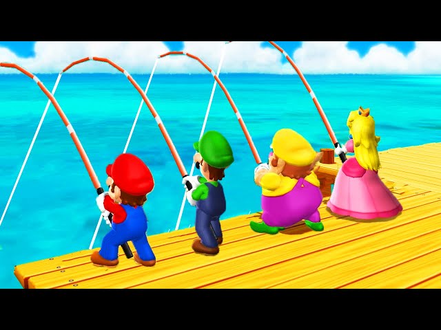 Mario Party 9 Minigames - Mario vs Wario vs Luigi vs Peach (Master CPU)